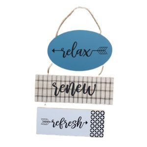 Relax Renew Refresh - Home Decor Wall Art